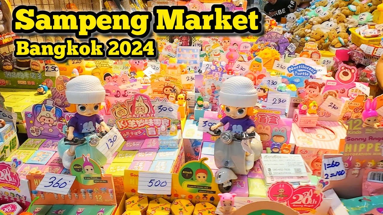 Walking Tour Sampeng Market Best Cheapest Market Shopping in Bangkok Thailand สำเพ็ง​ล่าสุด​​ 6/9/24