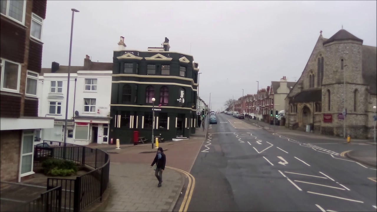Brighton & Hove Route 18 full route visual Bus 684 YN57FYO