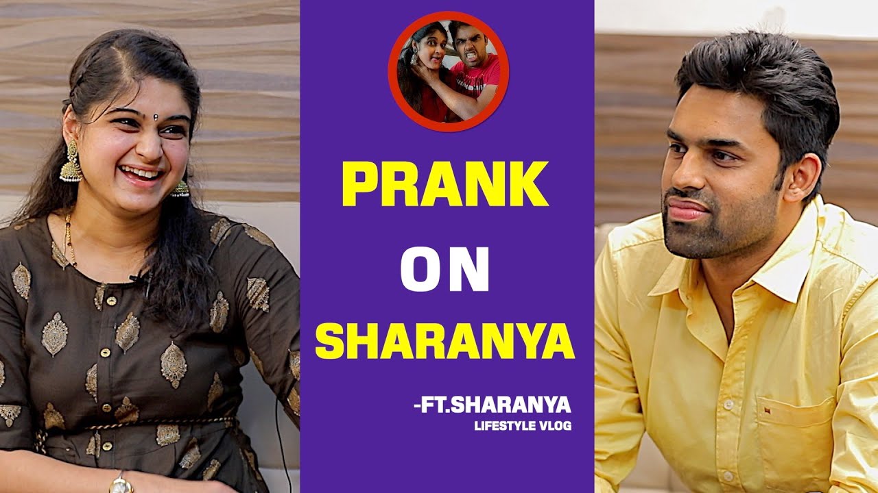 Prank On Sharanya |Sharanya's Lifestyle Vlogs |Sharanya First Exclusive Interview With AadhanCinema