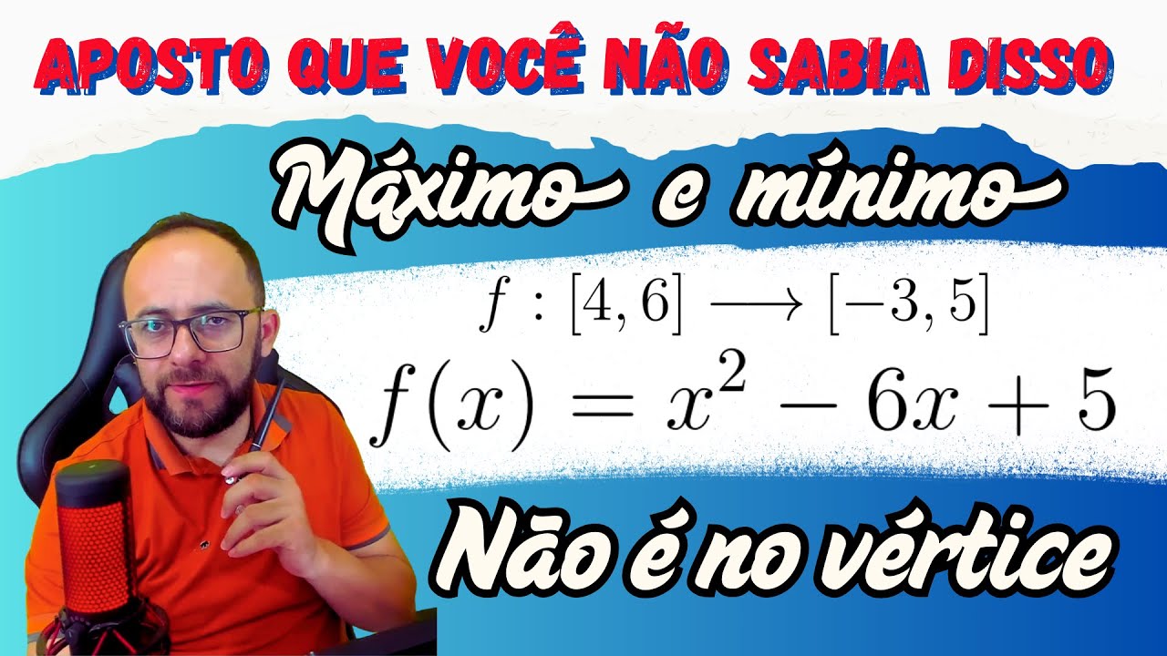 Máximo de função quadrática com domínio restrito