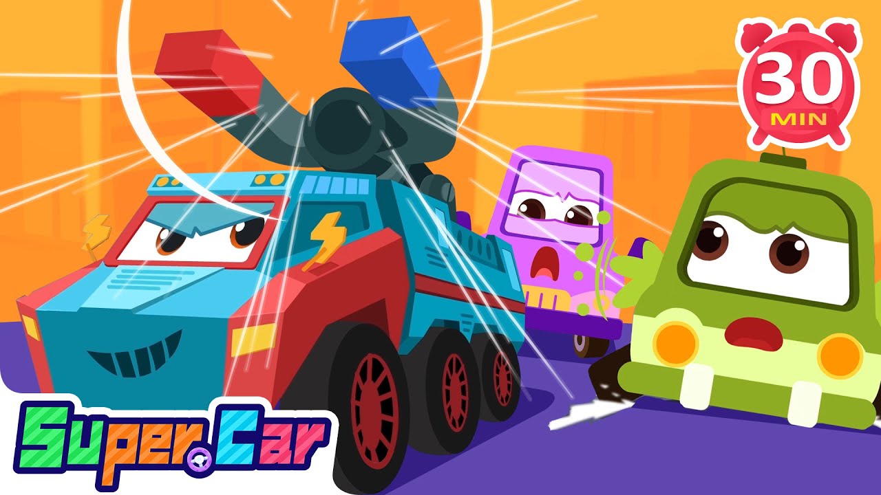 Car Cartoons & Songs For Kids | The Super Magnet Car | Kids Cartoons & Videos | Super Cars