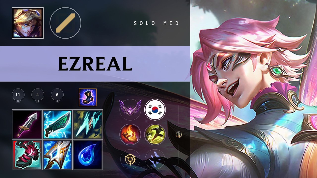 Ezreal Mid vs Twisted Fate - KR Master Patch 26.09