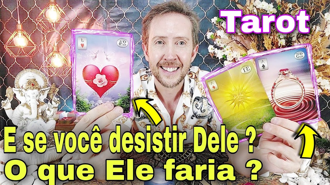 E se você sumir da vida dele ? O que ele faria ? Você encontraria outro amor ou ele volta ? Ele taro