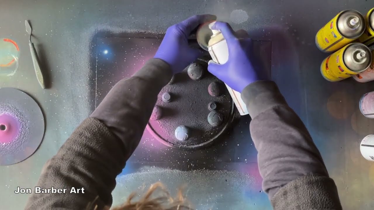 Things went Wrong - Planet Painting with Spray Paint