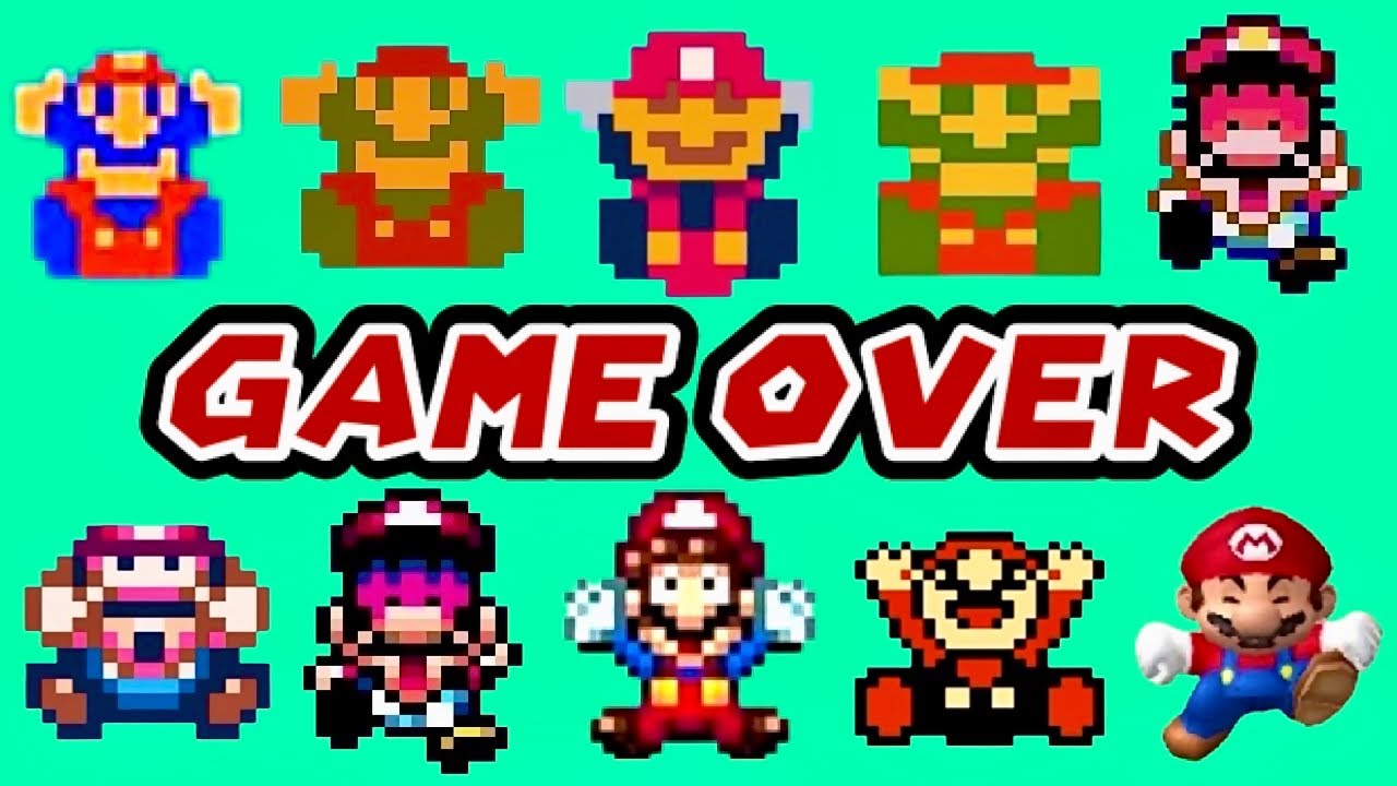 Best Super Mario Fan-Games Game Over Screens - 4K
