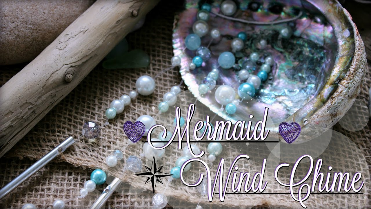How to Make a Wind Chime | DIY Abalone Beachy Mermaid Home Decor | The Magic Crafter