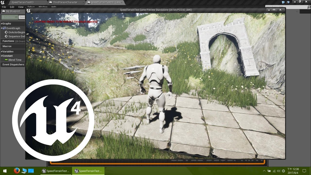 Unreal Engine 4 Speed Level Design - Moai Forest