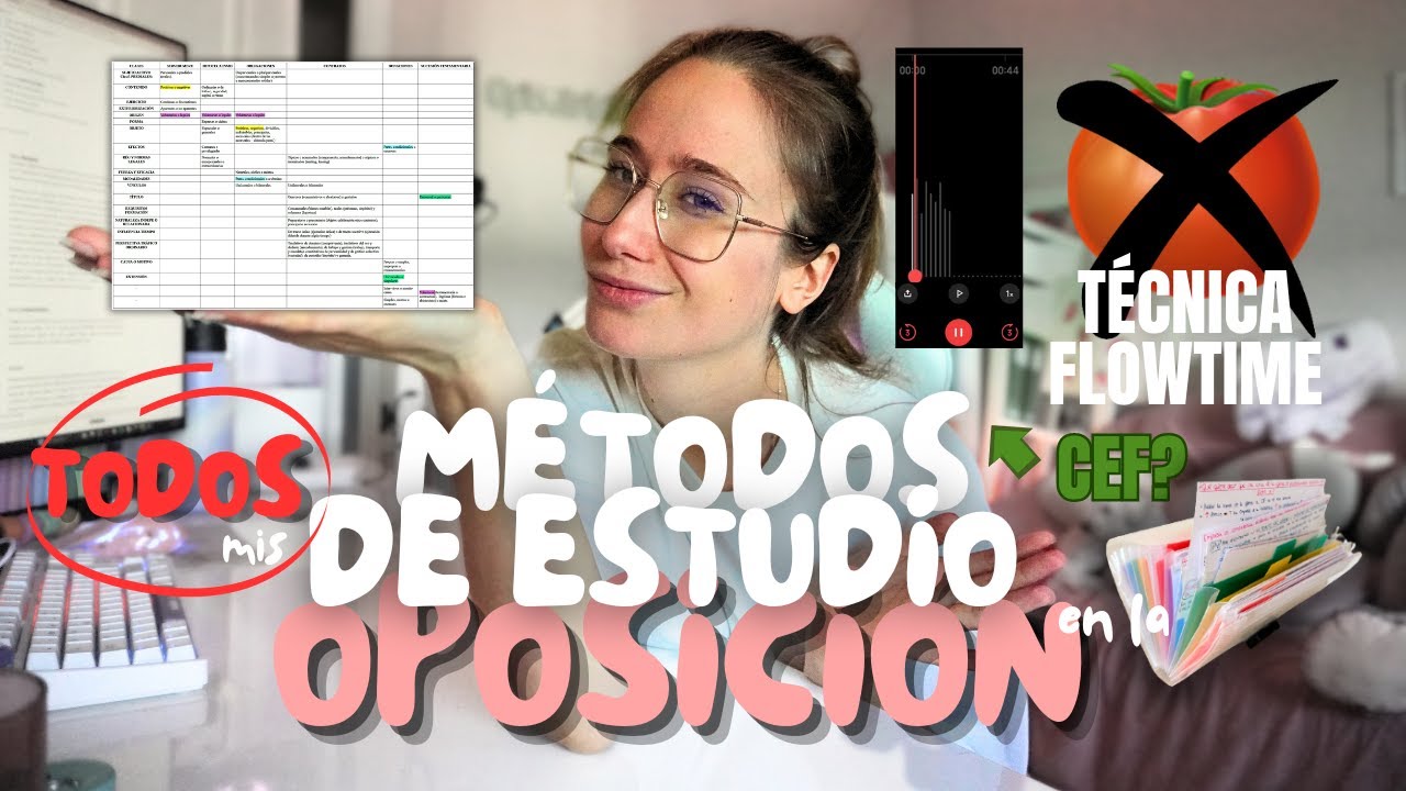 TODOS mis MÉTODOS DE ESTUDIO de la OPOSICIÓN - @belenixps