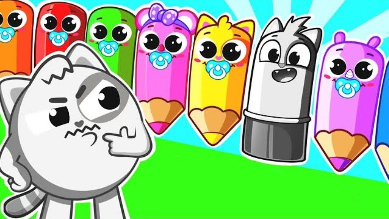 Color Drawing Pencils for Kids | Funny Song For Baby & Nursery Rhymes by Toddler Zoo