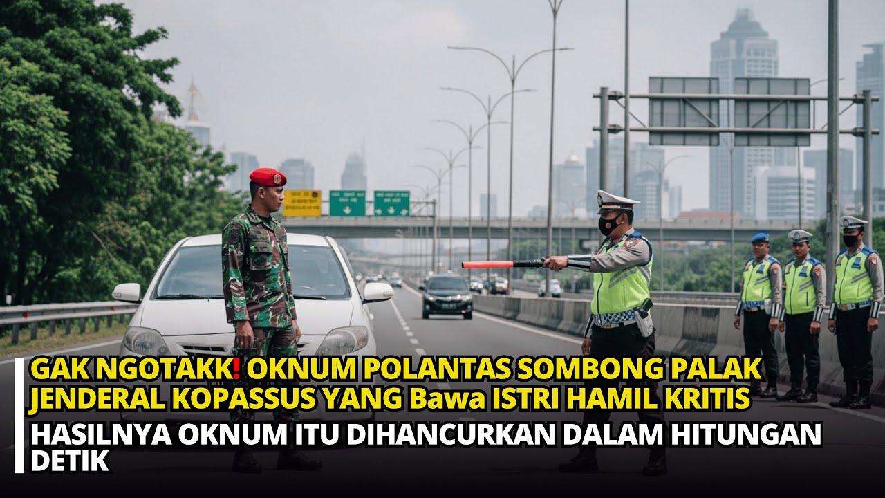 VIRAL‼️ OKNUM POLANTAS AROGAN PALAK ISTRI JENDERAL KOPASSUS YANG MAU MELAHIRKAN