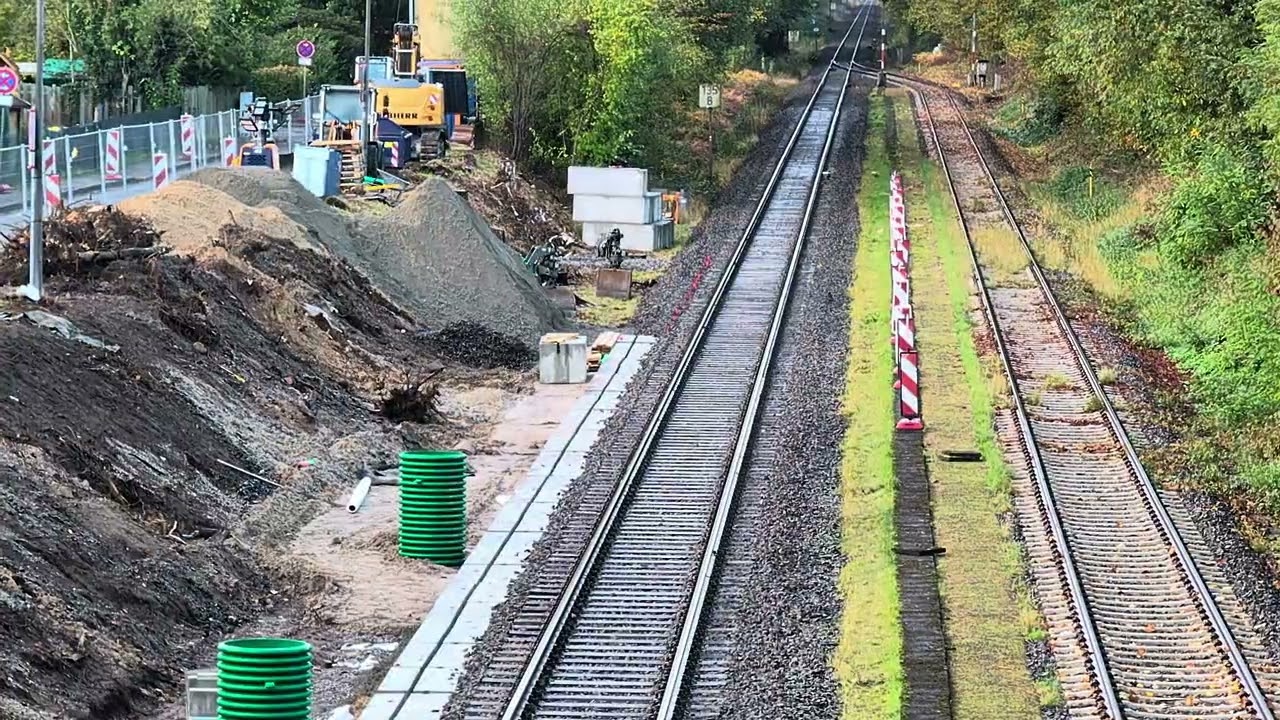 Bahn-Haltepunkt Adendorf: Gerichtetes Gleis | 22.10.25