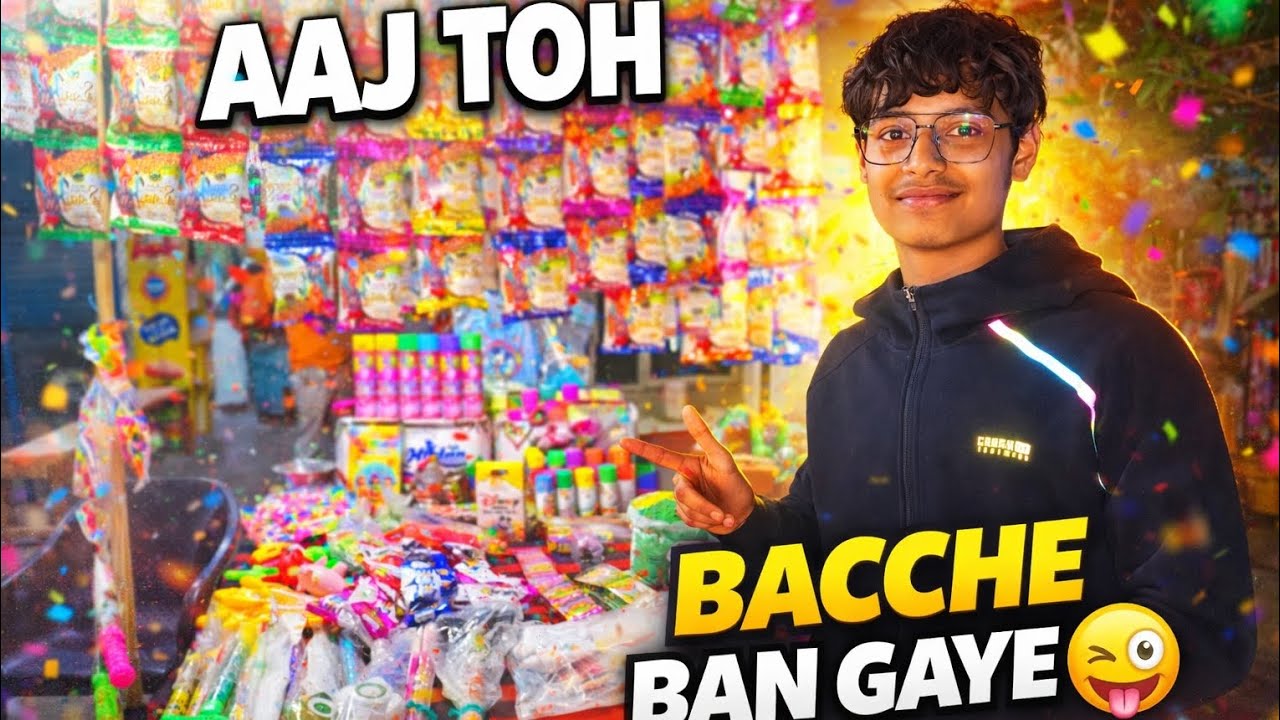 DAY 25 VLOG 🔥 Aaj Toh Bacche Ban Gaye 😜 | Holi Shopping + Gym Workout 💪🌈