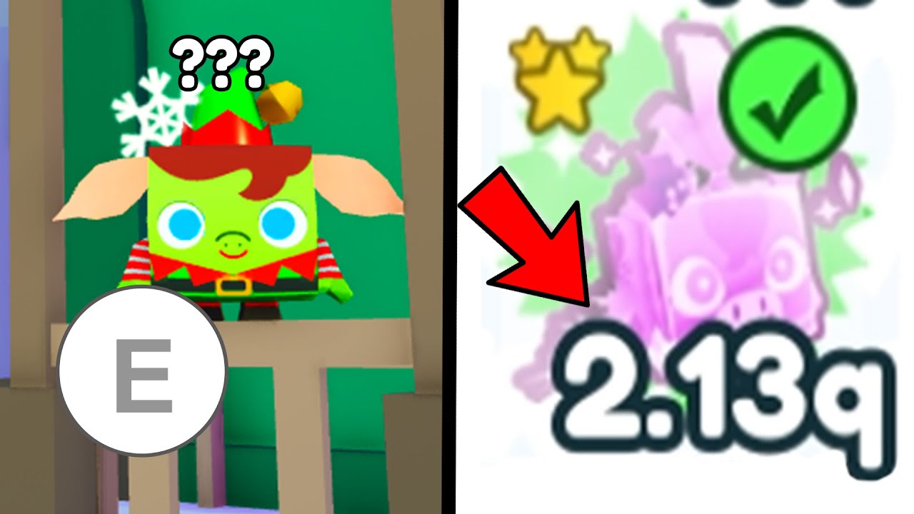 🎉I GOT the FIRST 2 QUADRILLION STAT PET in Pet Simulator X Christmas Event!