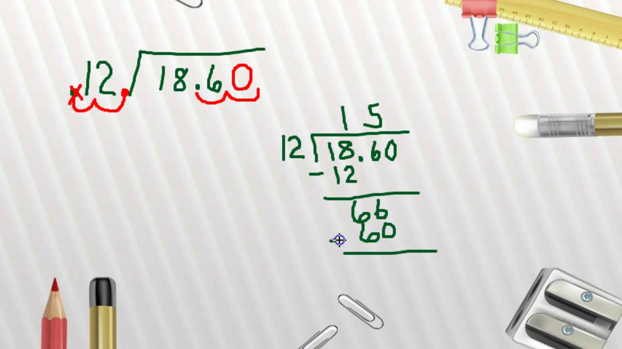 Dividing Decimals by Decimals