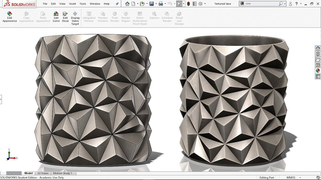 Master SOLIDWORKS 2018 | Create Stunning 'Pyramid Textures on Cylinder' | Pro CAD Tips and Tricks!