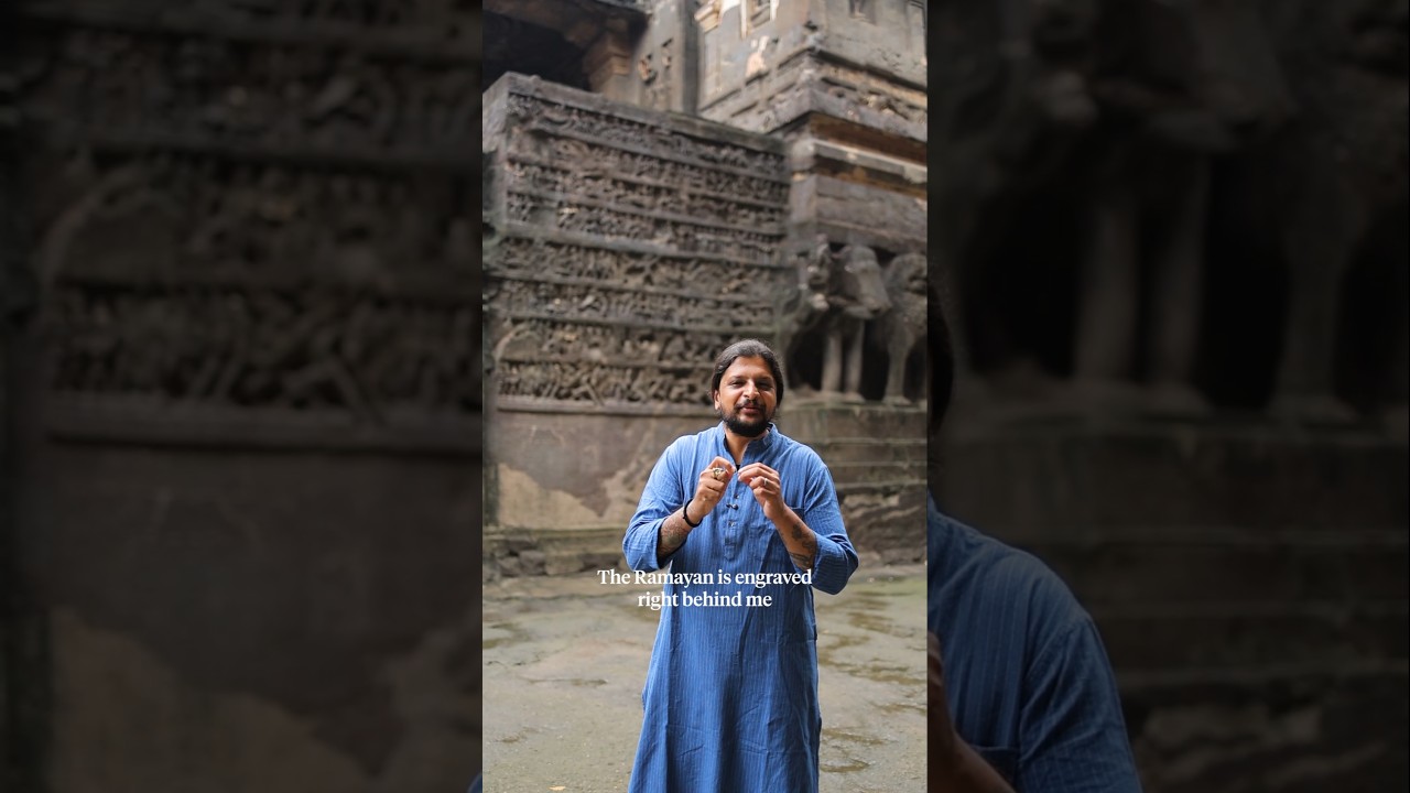 How Ellora Preserves the Ramayan in Stone. #shorts