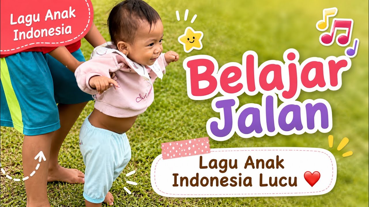Lagu Belajar Jalan 👶🏻😍Lagu Anak Indonesia Lucu ❤️ Lagu Anak-anak 