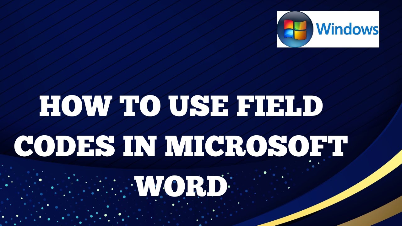 How to Use Field Codes in Word (Dates, References, Auto-Updating Text) Microsoft Word Windows 2026