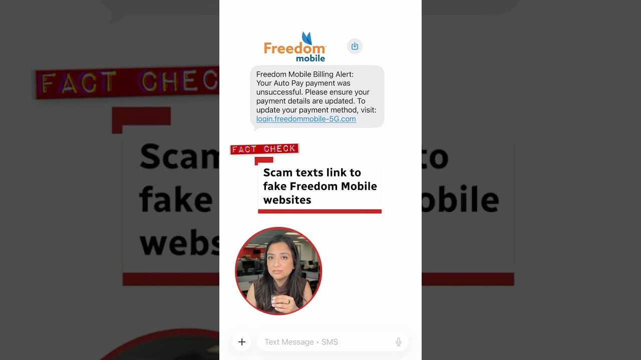 Fact check: Scam texts link to fake Freedom Mobile websites
