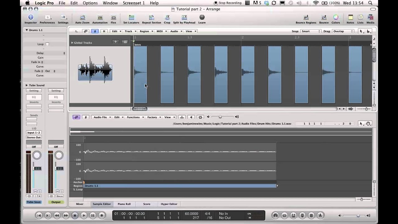 Introduction to Logic Pro 9 (part 2)