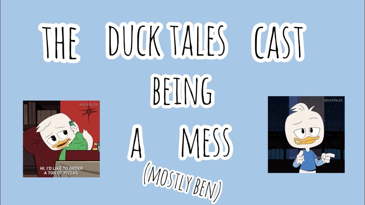 the ducktales cast being a mess