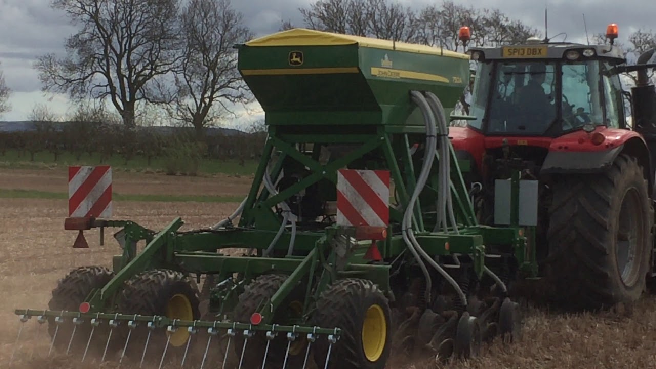New John Deere 750A drill at work