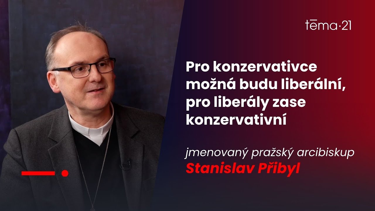 Exkluzivně arcibiskup Přibyl: Pro konzervativce asi budu liberální, pro liberály zase konzervativní