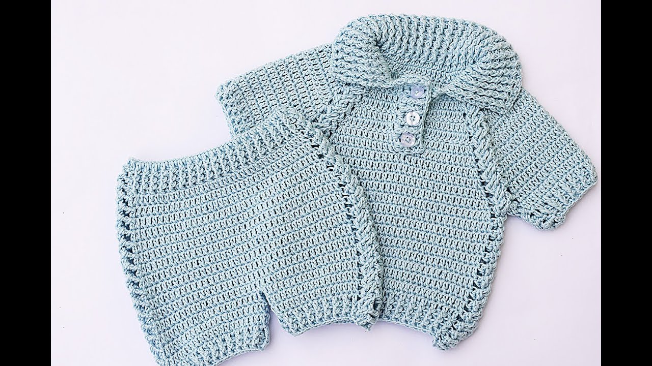 Pantalon a juego con jersey a crochet muy facil y rapido