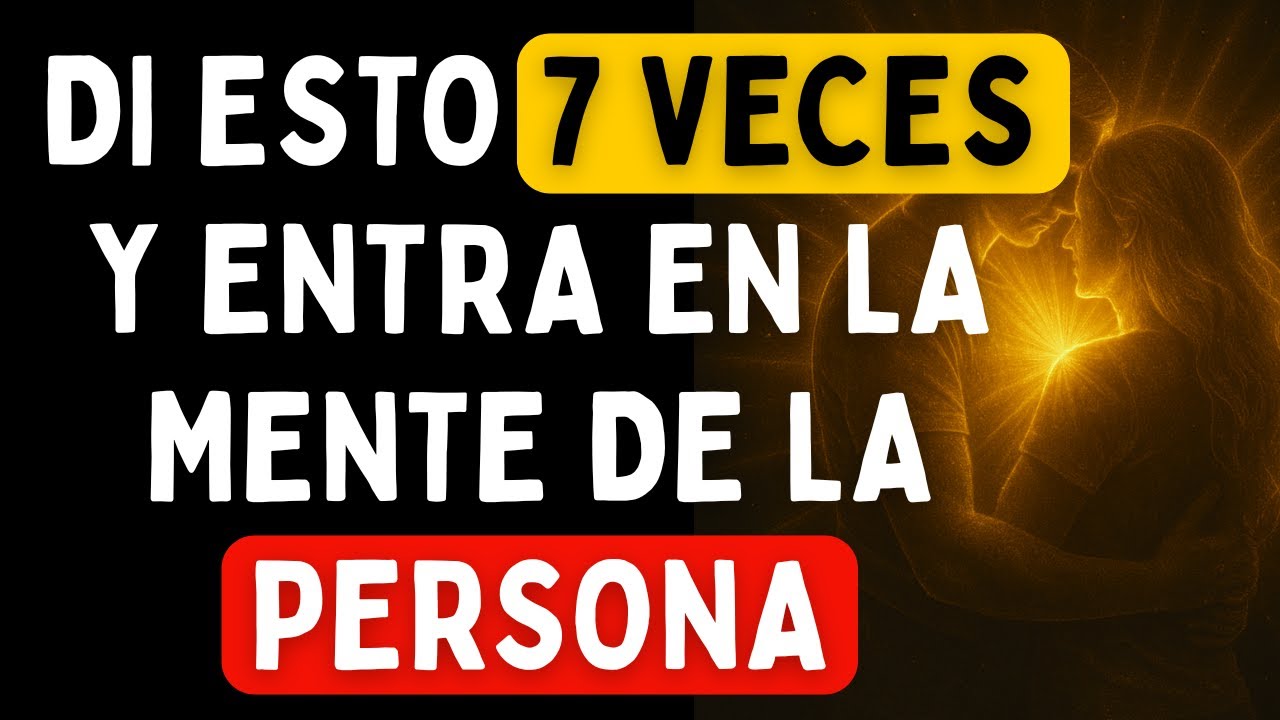 REPITE 7 VECES PENSANDO EN ALGUIEN Y SIENTE LA MANIFESTACIÓN OCURRIR.