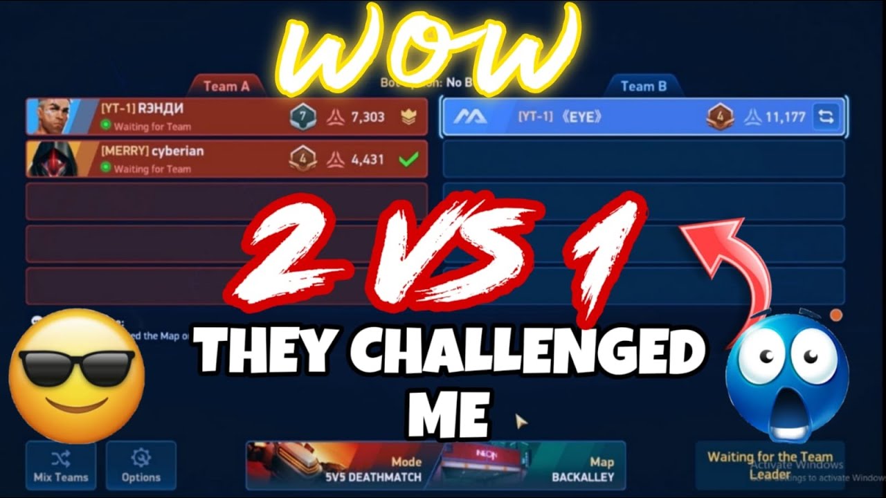 1 VS 2 custom random players challenged me || Mech arena