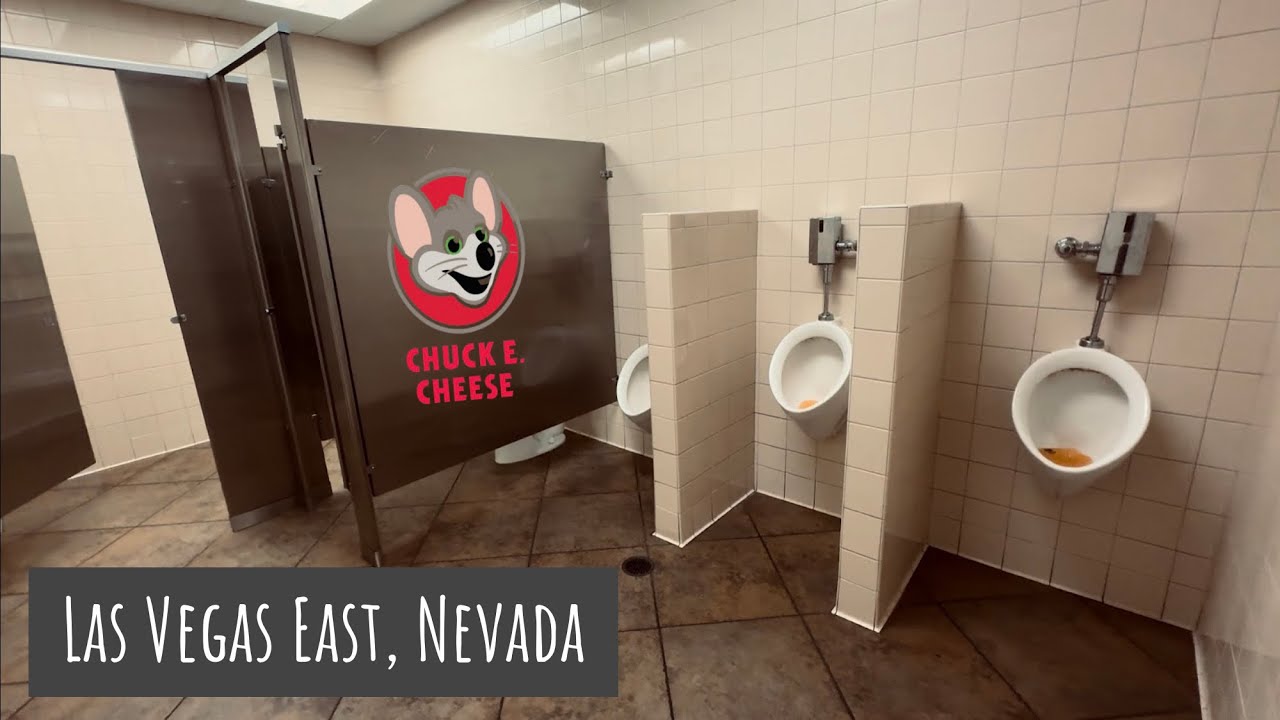 Arcade Tour, Boy’s Restroom AS Toto UT104E Urinal, AS Madera Toilet Flush | Chuck E. Cheese, Nevada 