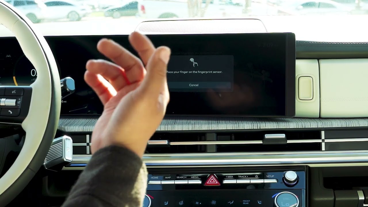 2025 Hyundai Santa Fe - Fingerprint Scanner Setup