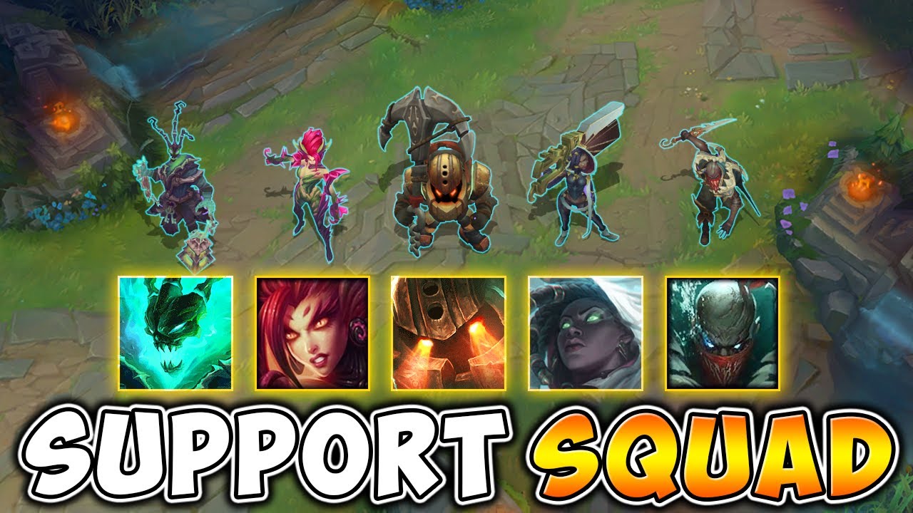 WE LOCKED IN 5 SUPPORTS ON ONE TEAM... is it possible to actually win?