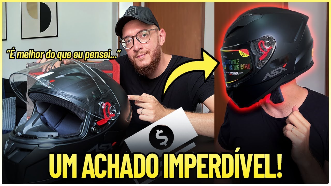 🔴CAPACETE BOM E BARATO QUE VALE CADA CENTAVO! UNBOXING DO MELHOR CUSTO-BENEFÍCIO!