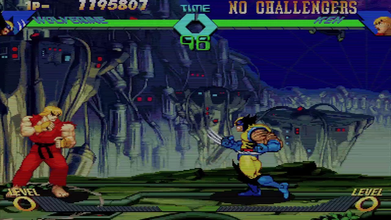 Marvel versus Capcom fighting collection.