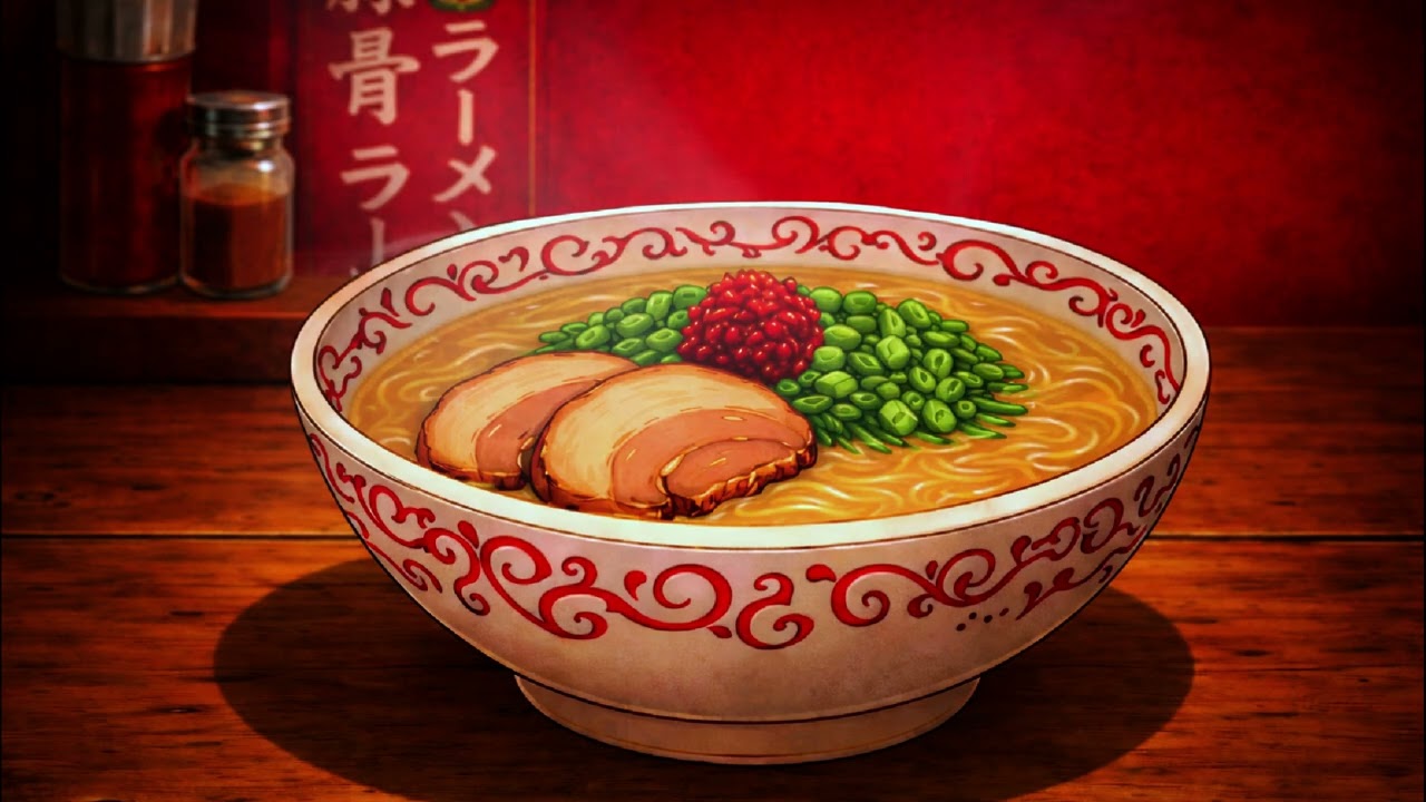 Last order🍜 | deep night tonkotsu ramen | lofi beats for late work (1hour)