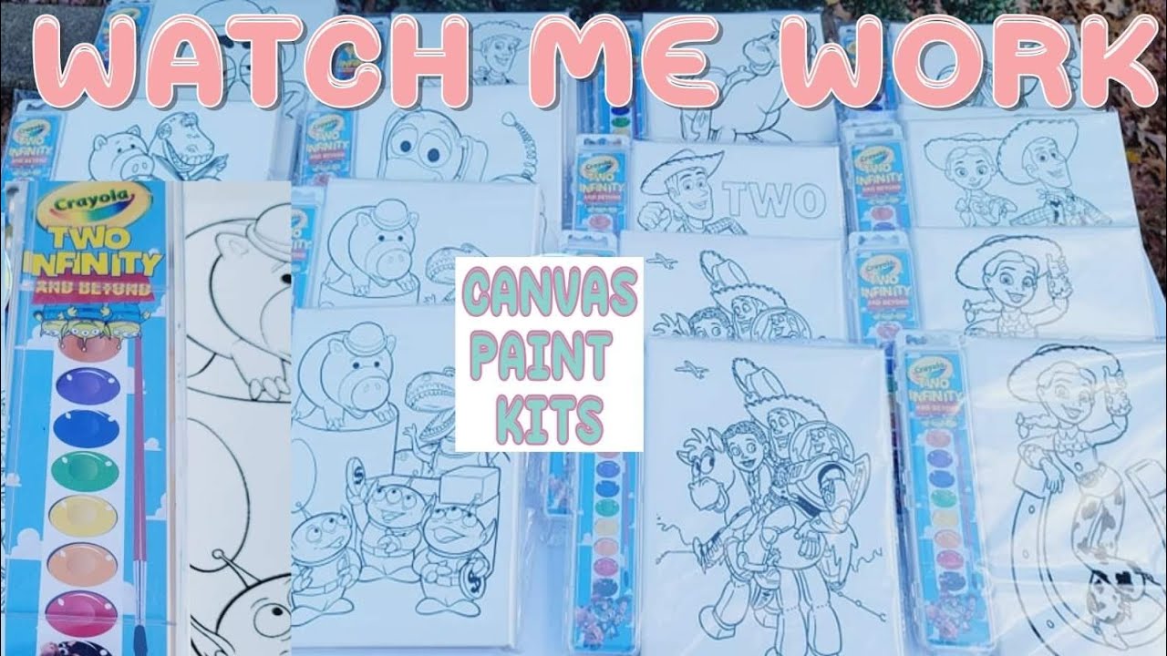 WATCH ME WORK | Canvas Paint Kits | Custom Canvases | Custom Watercolor Package