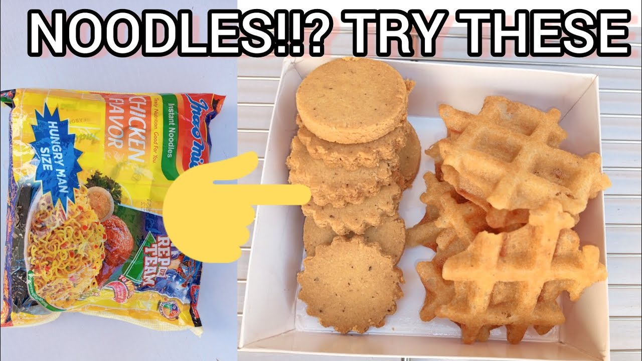 Do you have noodles at home? make these cookies and waffles #mfalh #thvc #noodles #cookies