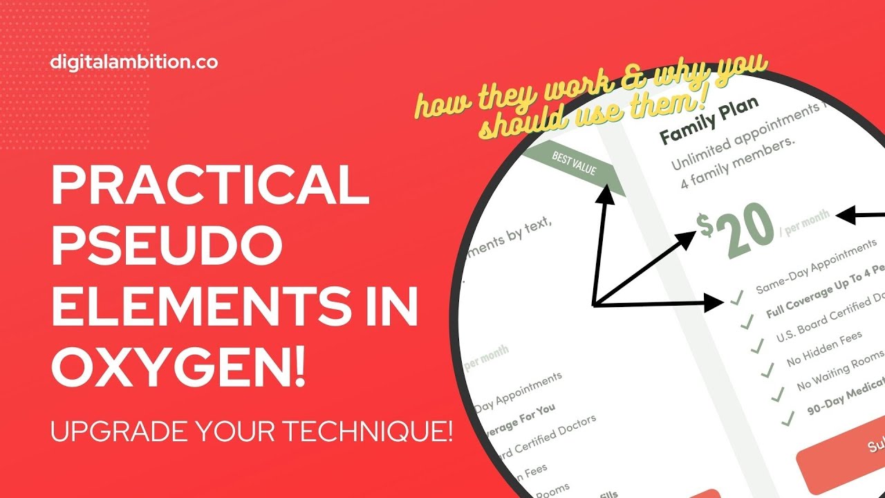 PRACTICAL Pseudo Elements in Oxygen (::before & ::after)