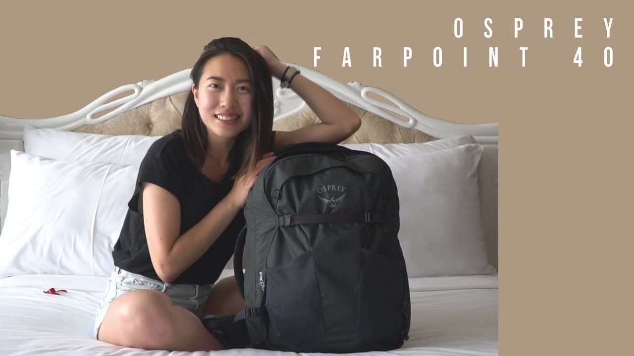 Как я упаковываю свой рюкзак для путешествий — обзор Osprey Farpoint 40 | Delia X