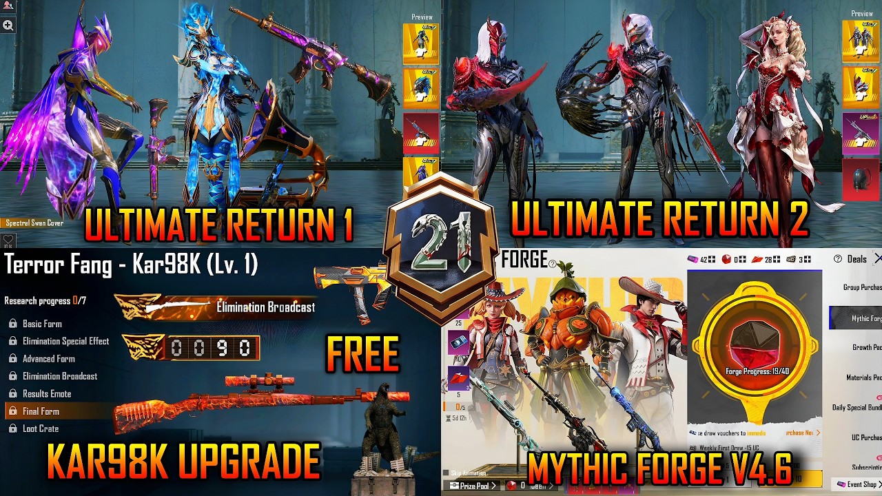 V4.6 Update | Next Ultimate Return | Mythic Forge | Premium Crate Upgrade | Free Upgrade 