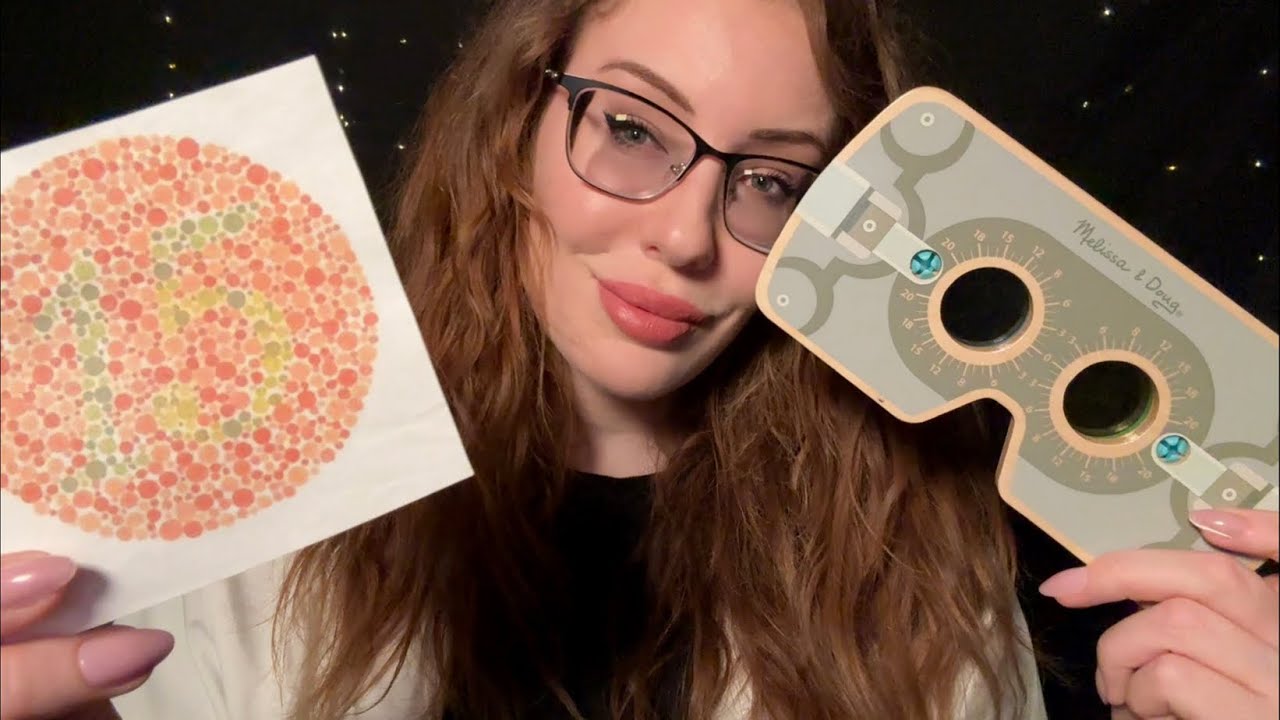 ASMR Eye Exam, Drops, Dictating (1, or 2?)