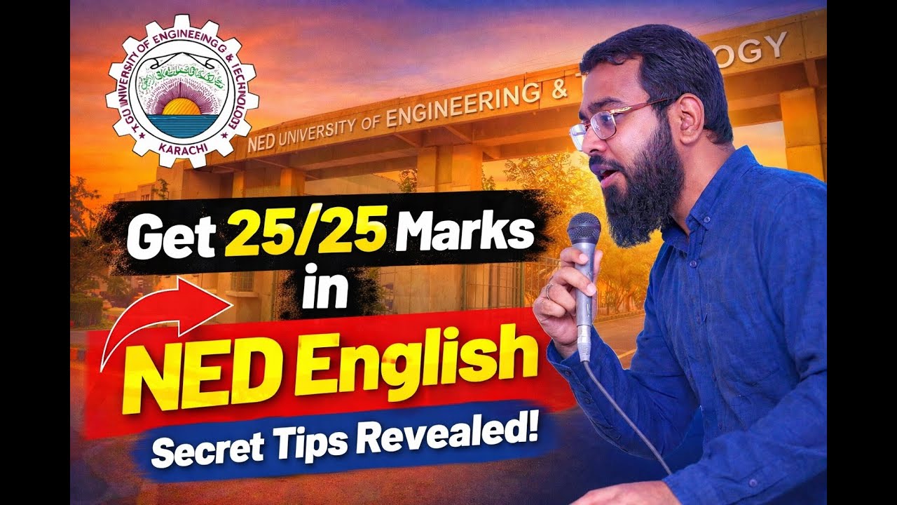 Get 25/25 Marks in NED Test (English Section)