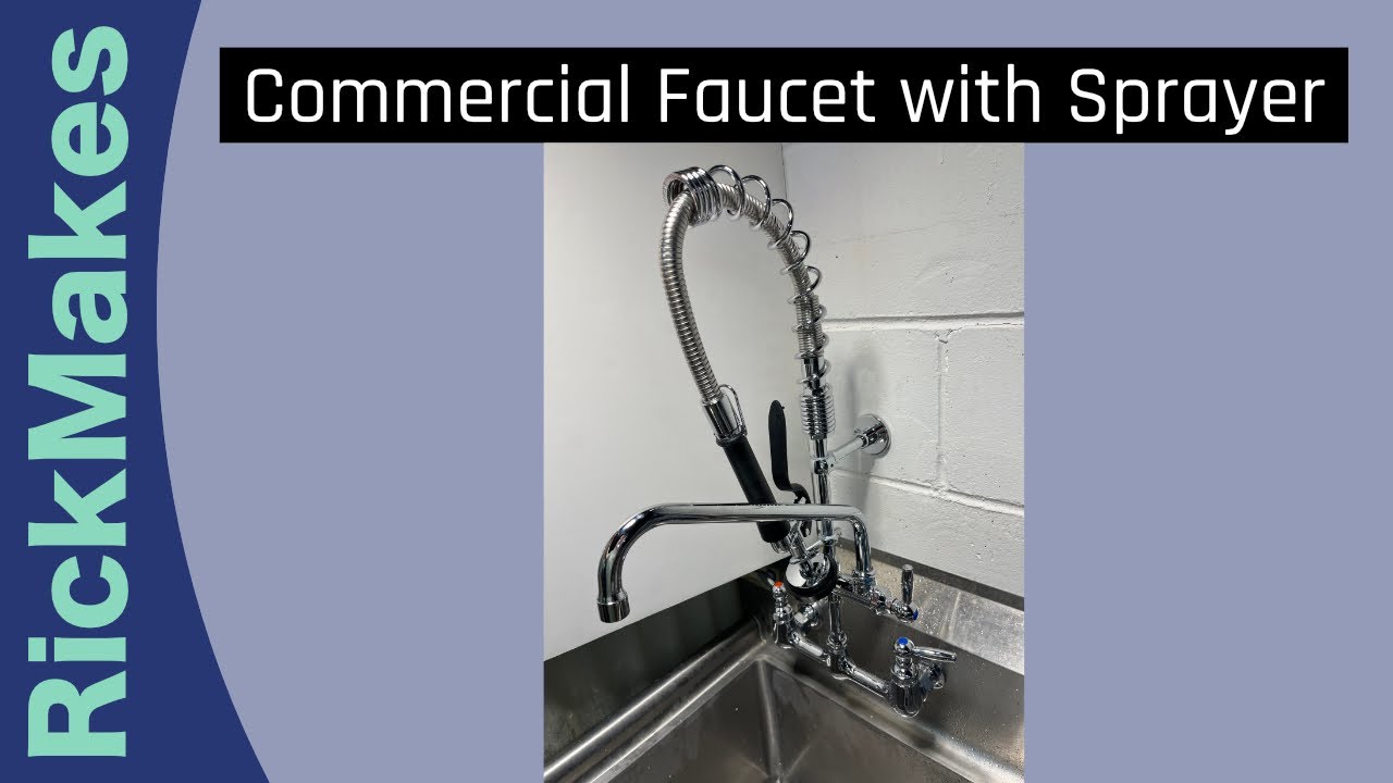 Commercial Faucet with Sprayer