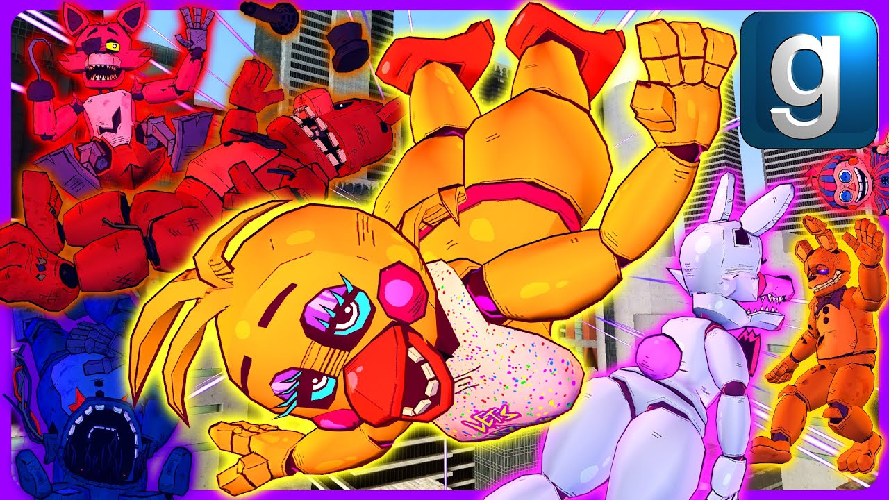 Gmod FNAF | Throwing FNAF Off A Building! [Part 11]