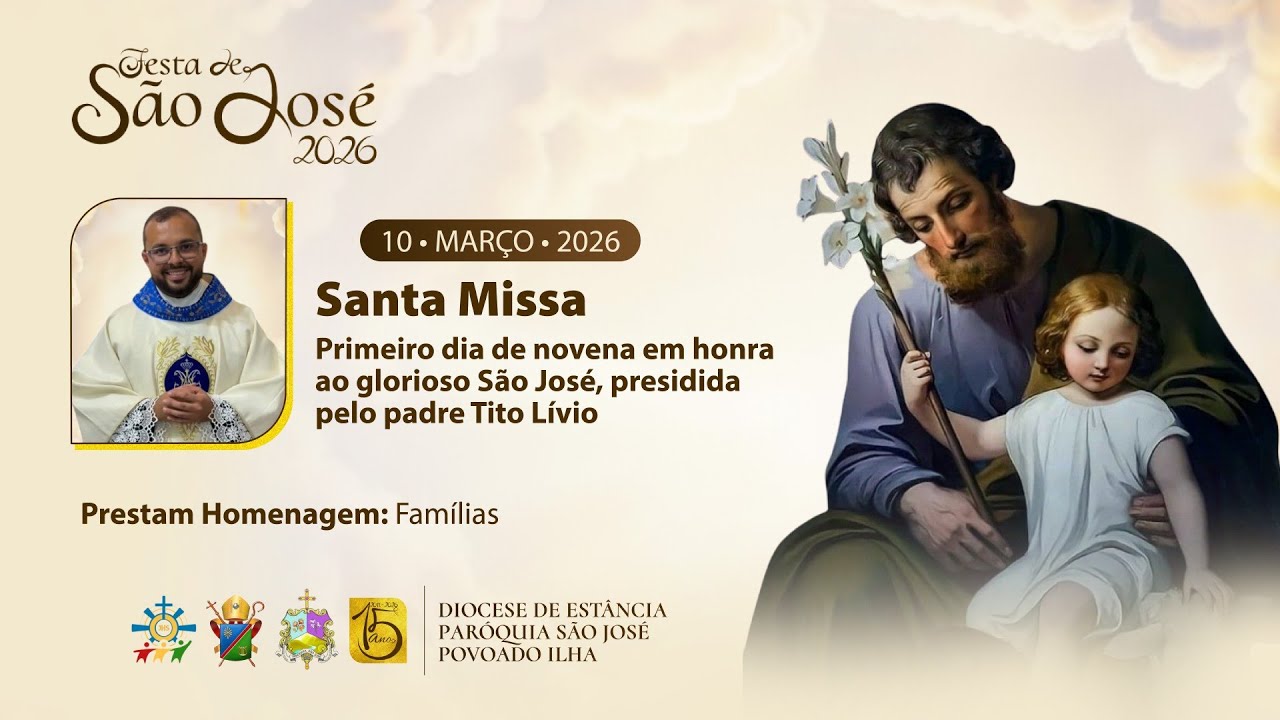 1ª Noite de Novena em honra ao Glorioso São José 🤎