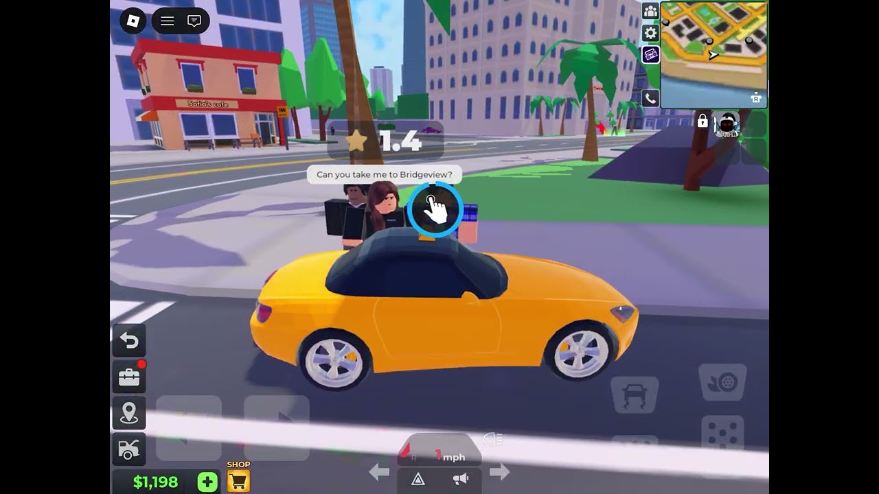 Playing taxi boss Roblox 🏎️