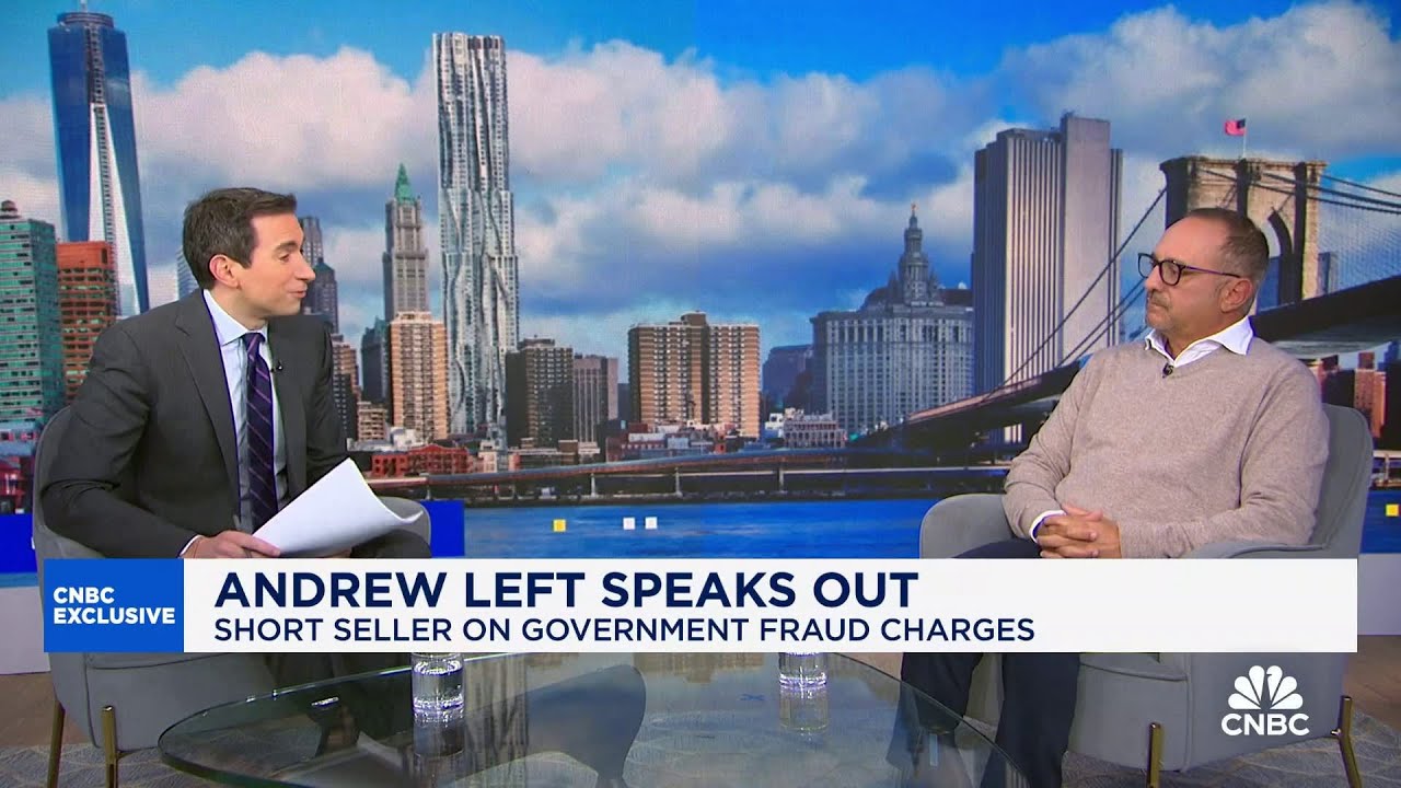 Short seller Andrew Left speaks out on government fraud charges against him