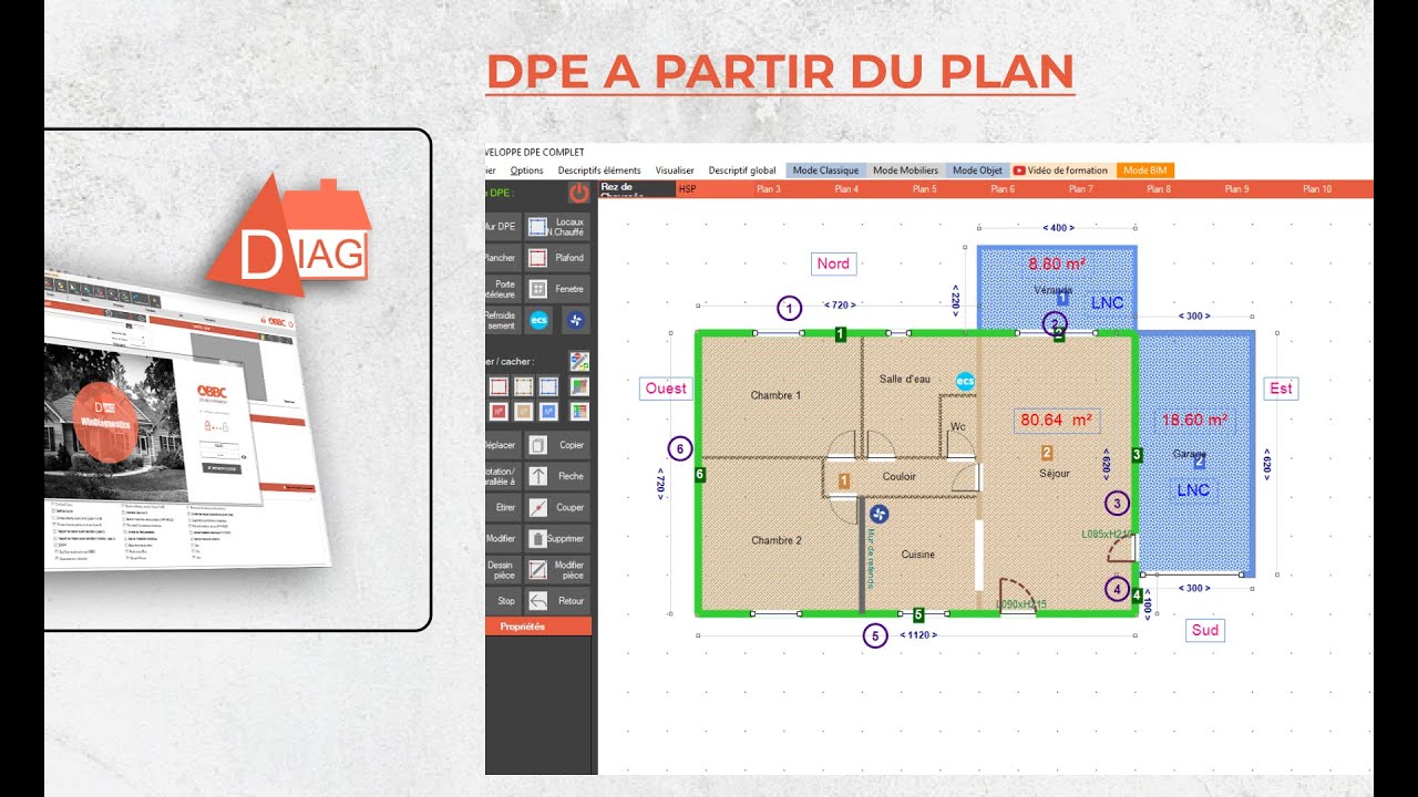 [OBBC - WinDiagnostics] Faire un DPE a partir du plan