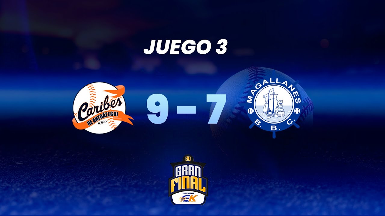 JUEGO 3 RESUMEN - GRAN FINAL - Caribes de Anzoátegui 9 - Navegantes del Magallanes 7 (29-01-26)